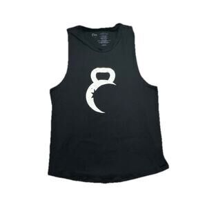 Zyia Active Tank Top Womens Size Large Black Kettlebell Workout Gym